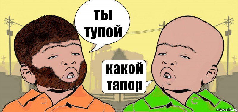 ты тупой какой тапор