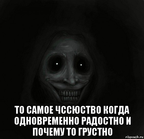  то самое чссюство когда одновременно радостно и почему то грустно, Мем Ночной гость