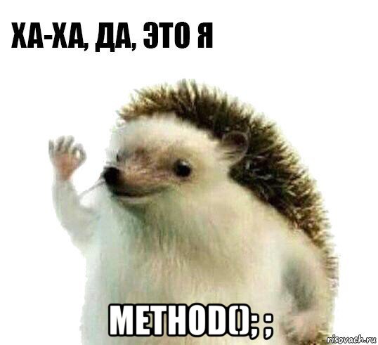  method(); ;