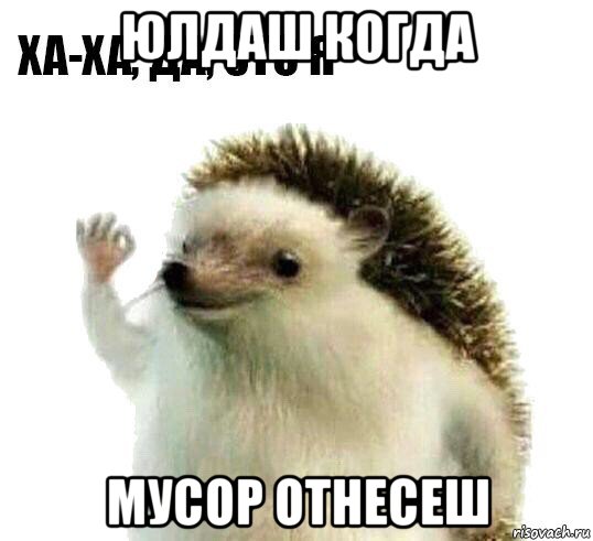 юлдаш когда мусор отнесеш