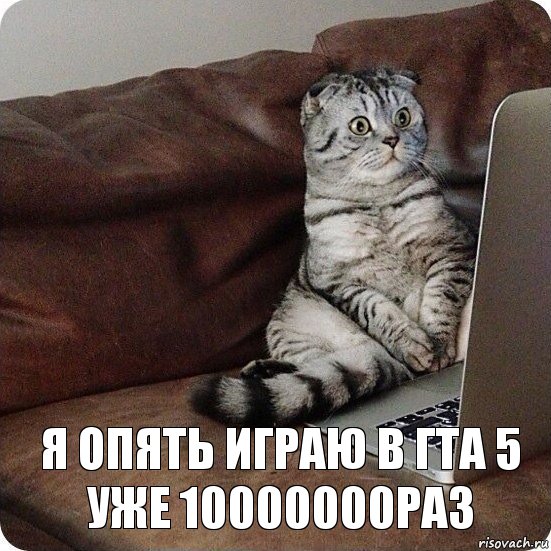 Я опять играю в гта 5 уже 10000000раз, Комикс котэфинал