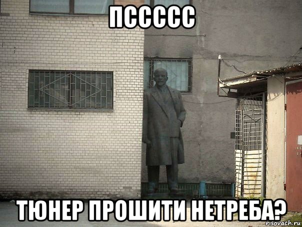 пссссс тюнер прошити нетреба?, Мем  Ленин за углом (пс, парень)