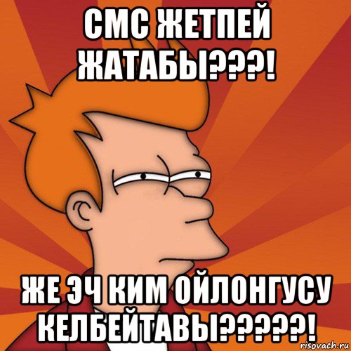 смс жетпей жатабы???! же эч ким ойлонгусу келбейтавы?????!, Мем Мне кажется или (Фрай Футурама)