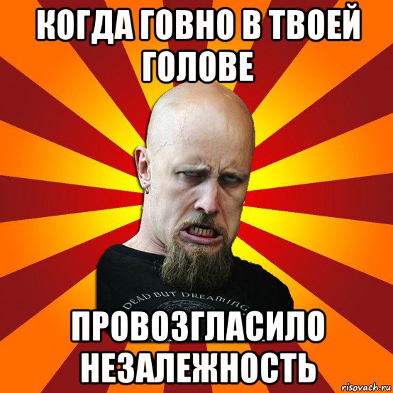 когда говно в твоей голове провозгласило незалежность, Мем Мое лицо когда