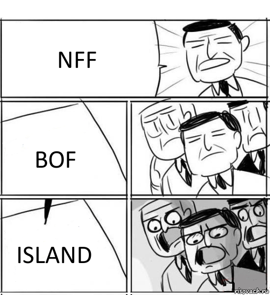 NFF BOF ISLAND, Комикс нам нужна новая идея