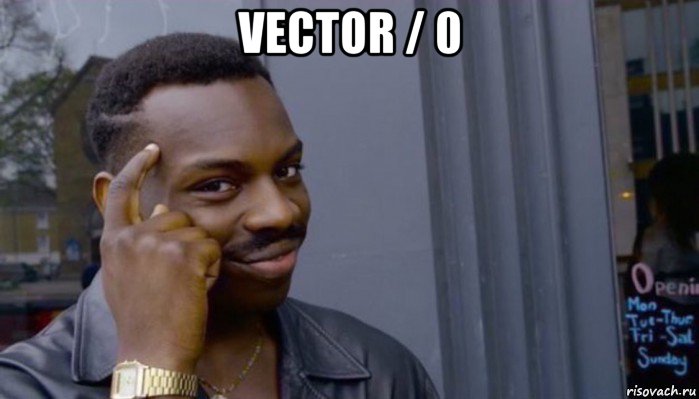 vector / 0 , Мем Не делай не будет