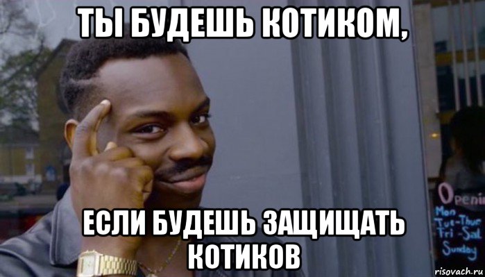 ты будешь котиком, если будешь защищать котиков, Мем Не делай не будет