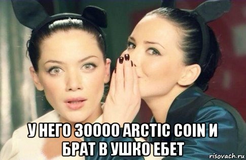  у него 30000 arctic coin и брат в ушко ебет, Мем  Он