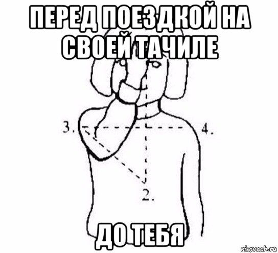 перед поездкой на своей тачиле до тебя, Мем  Перекреститься