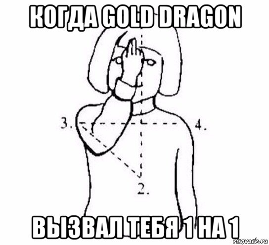 когда gold dragon вызвал тебя 1 на 1, Мем  Перекреститься