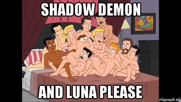 shadow demon and luna please, Мем Питер Гриффин и геи