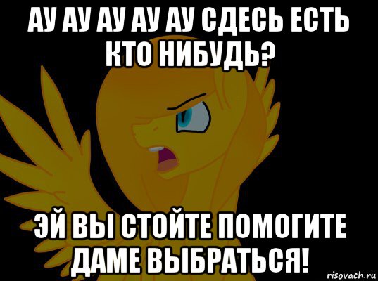 ау ау ау ау ау сдесь есть кто нибудь? эй вы стойте помогите даме выбраться!