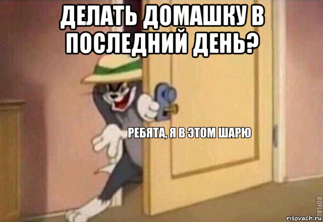 делать домашку в последний день? , Мем    Ребята я в этом шарю