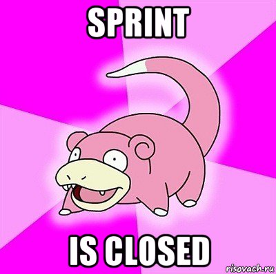 sprint is closed