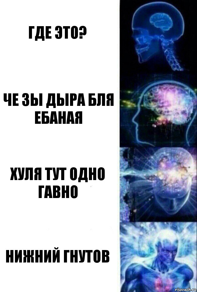 Где это? Че зы дыра бля ебаная Хуля тут одно гавно Нижний Гнутов, Комикс  Сверхразум