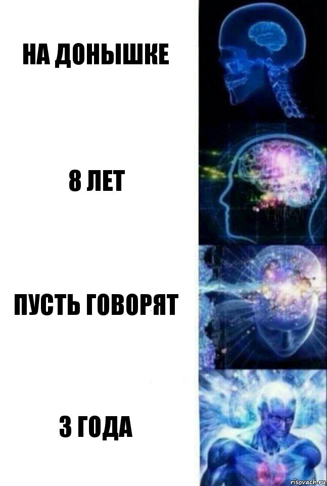 на донышке 8 лет пусть говорят 3 года, Комикс  Сверхразум