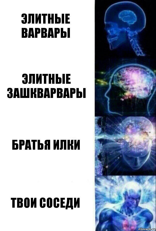 Элитные варвары Элитные зашкварвары Братья Илки ТВОИ СОСЕДИ, Комикс  Сверхразум