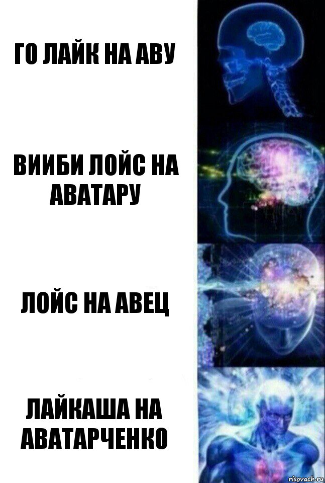 Го лайк на аву Вииби лойс на аватару Лойс на авец Лайкаша на аватарченко, Комикс  Сверхразум