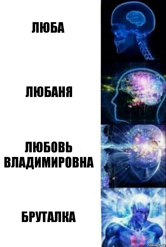 Люба Любаня любовь Владимировна Бруталка, Комикс  Сверхразум