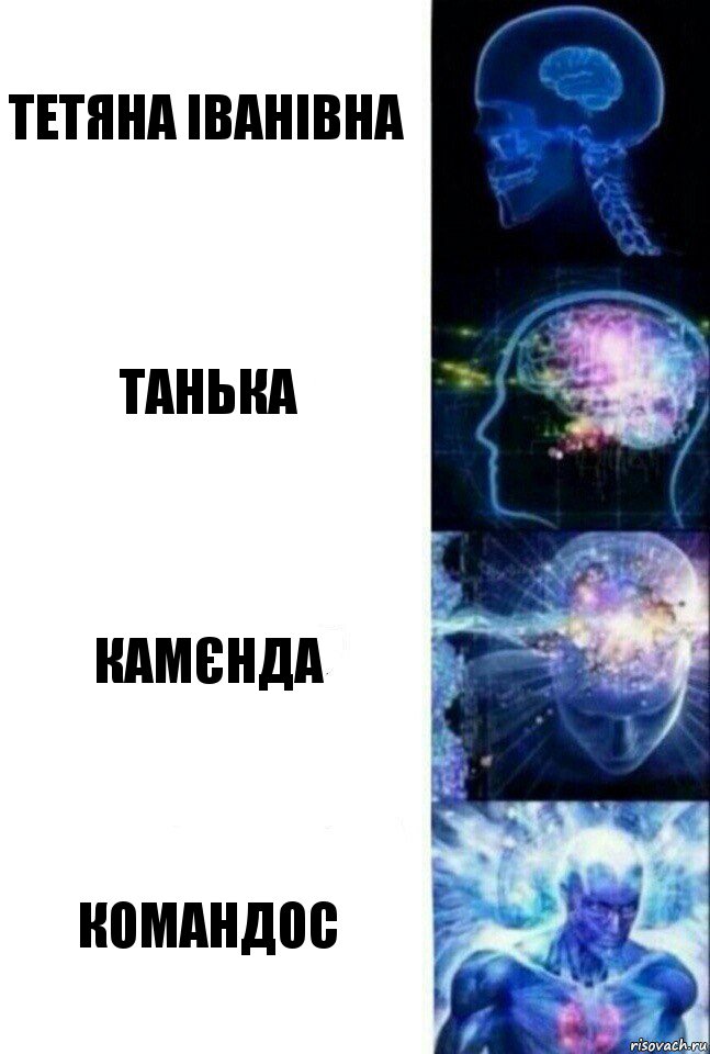 Тетяна Іванівна Танька Камєнда Командос, Комикс  Сверхразум