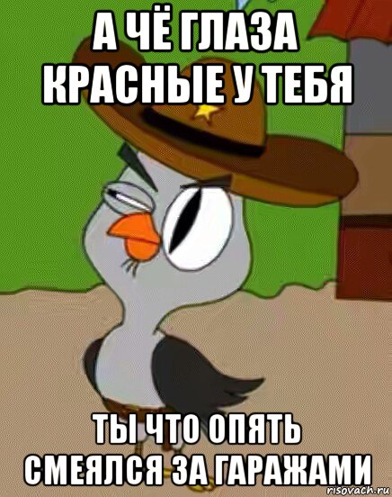 а чё глаза красные у тебя ты что опять смеялся за гаражами, Мем    Упоротая сова