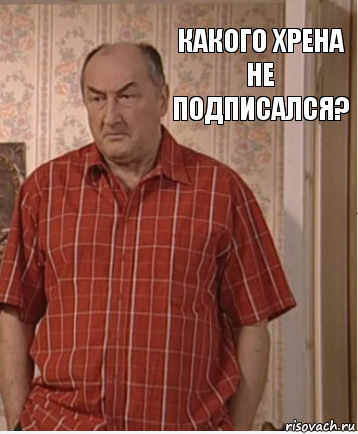 Какого хрена не подписался?, Комикс Николай Петрович Воронин