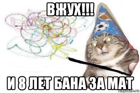 вжух!!! и 8 лет бана за мат, Мем Вжух мем