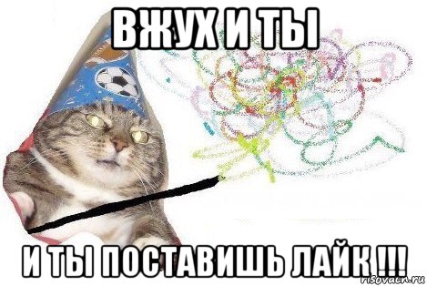 вжух и ты и ты поставишь лайк !!!, Мем Вжух