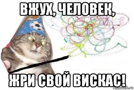 вжух, человек, жри свой вискас!, Мем Вжух