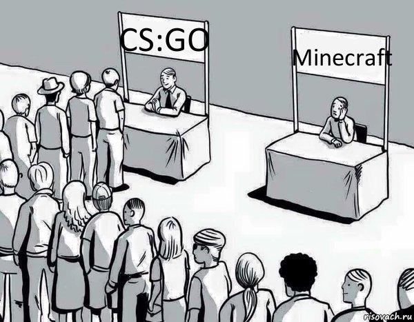 CS:GO Minecraft, Комикс Два пути