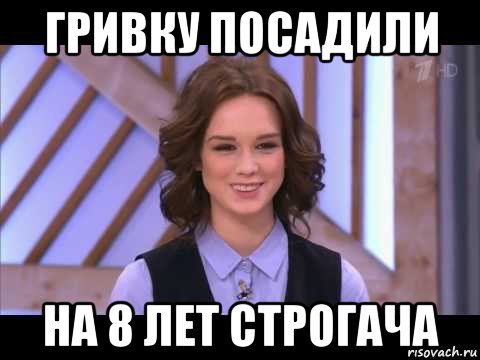 гривку посадили на 8 лет строгача, Мем Диана Шурыгина улыбается