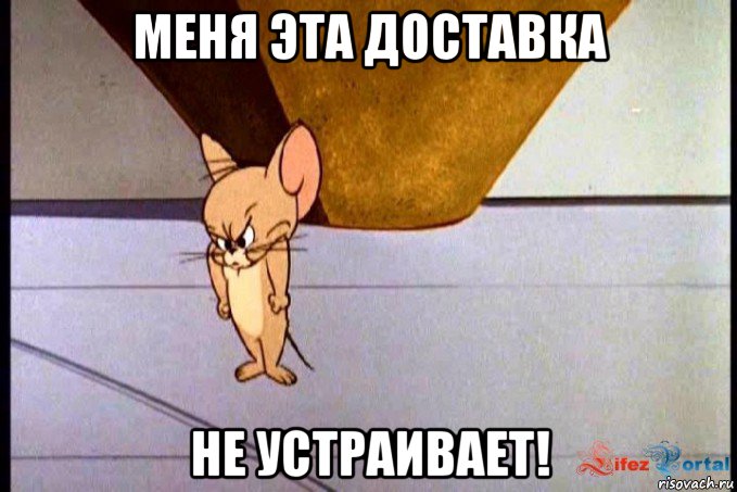 меня эта доставка не устраивает!