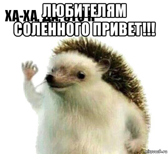 любителям соленного привет!!! , Мем Ха-ха да это я