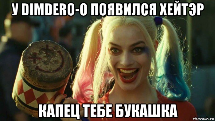 у dimdero-o появился хейтэр капец тебе букашка, Мем    Harley quinn