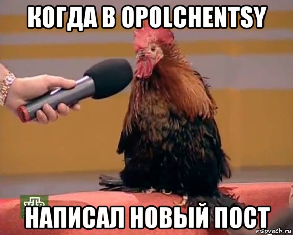 когда в opolchentsy написал новый пост