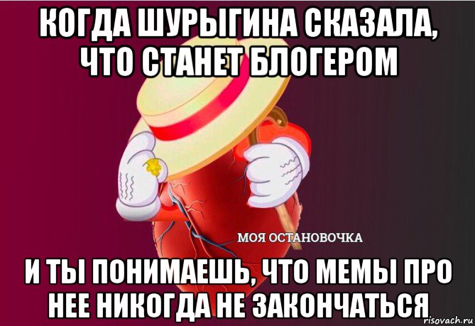 когда шурыгина сказала, что станет блогером и ты понимаешь, что мемы про нее никогда не закончаться, Мем   Моя остановочка