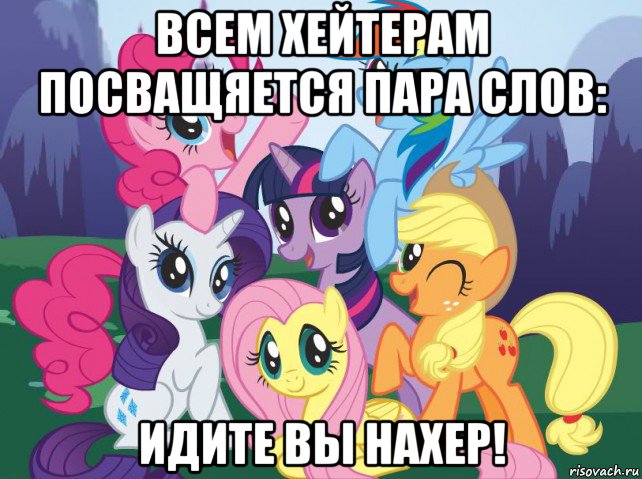 всем хейтерам посващяется пара слов: идите вы нахер!, Мем My little pony