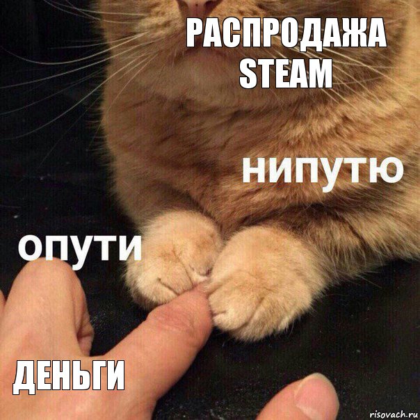 Распродажа Steam Деньги, Комикс Опути нипутю