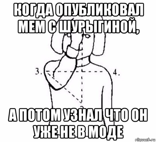 когда опубликовал мем с шурыгиной, а потом узнал что он уже не в моде