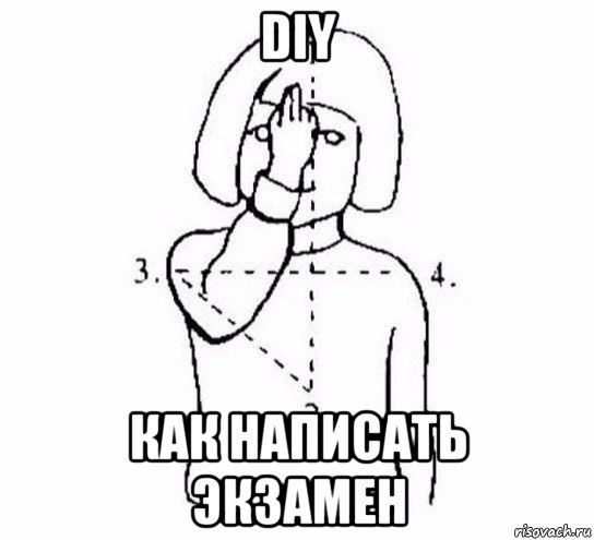 diy как написать экзамен, Мем  Перекреститься