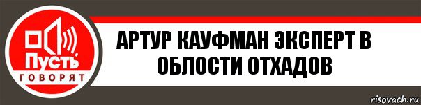 Артур Кауфман эксперт в облости отхадов, Комикс   пусть говорят