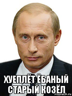 хуеплёт ёбаный старый козёл, Мем Путин