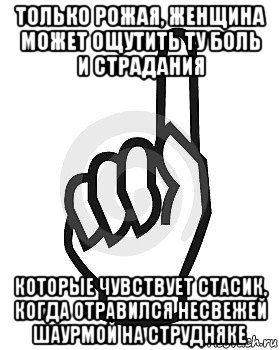 только рожая, женщина может ощутить ту боль и страдания которые чувствует стасик, когда отравился несвежей шаурмой на струдняке, Мем Сейчас этот пидор напишет хуйню