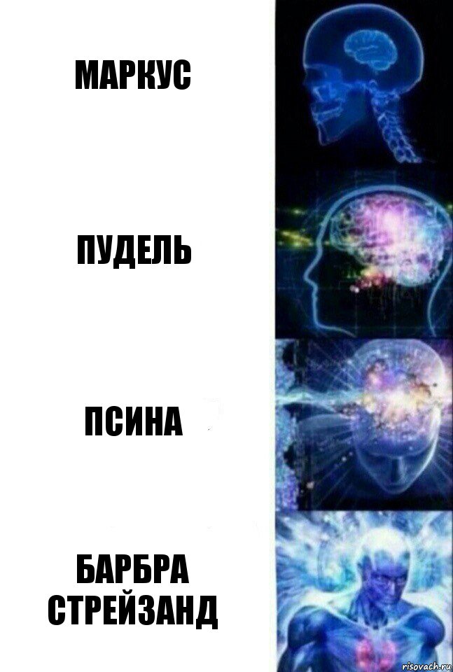 маркус пудель псина барбра стрейзанд, Комикс  Сверхразум