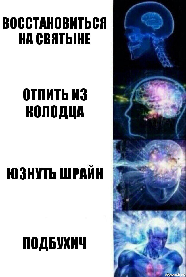 восстановиться на святыне отпить из колодца юзнуть шрайн Подбухич, Комикс  Сверхразум