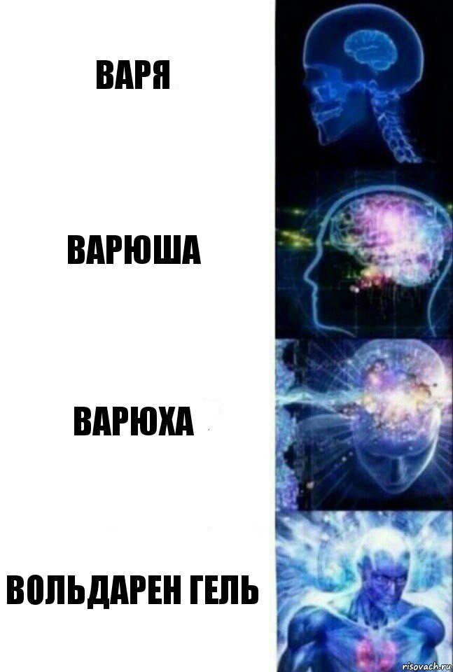 Варя Варюша Варюха Вольдарен гель, Комикс  Сверхразум