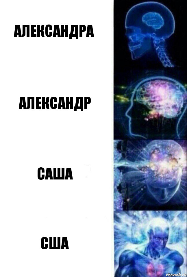 Александра АЛЕКСАНДР САША США, Комикс  Сверхразум