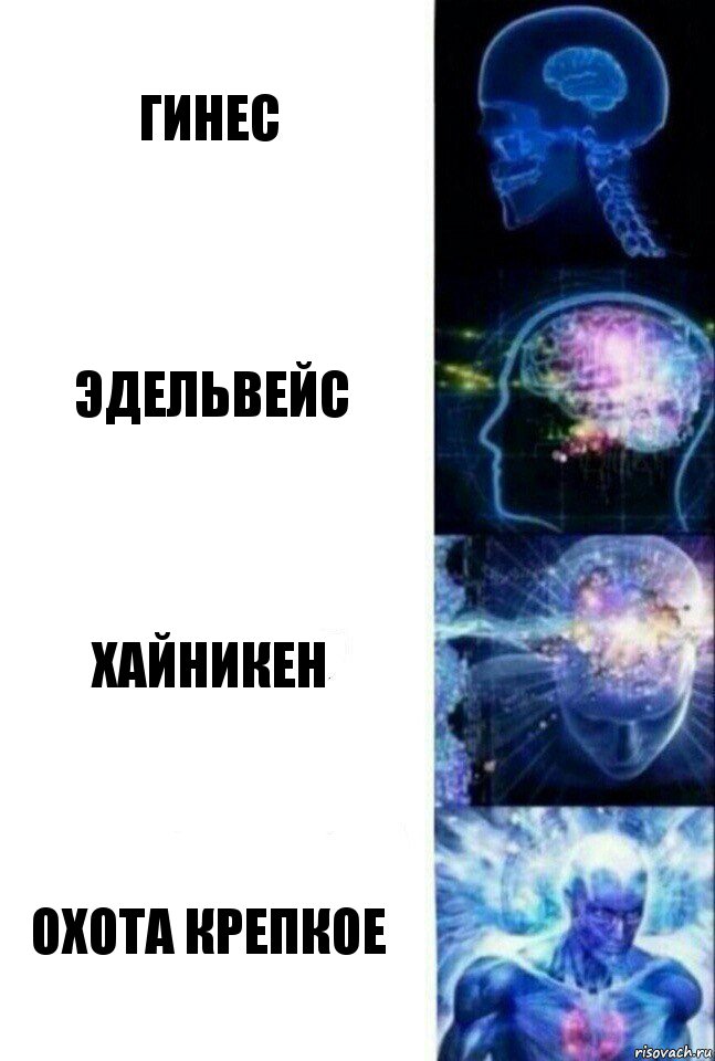 Гинес Эдельвейс Хайникен охота крепкое, Комикс  Сверхразум