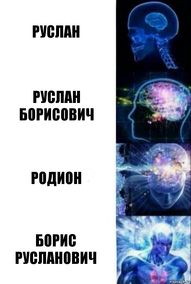 Руслан Руслан Борисович Родион Борис Русланович, Комикс  Сверхразум