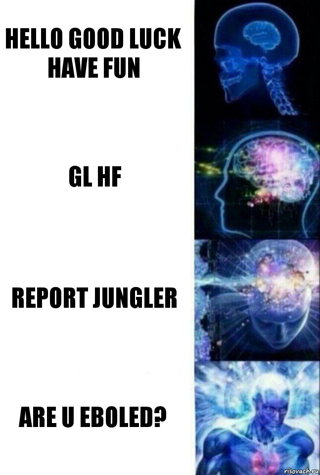 Hello good luck have fun GL HF REPORT JUNGLER Are u eboled?, Комикс  Сверхразум